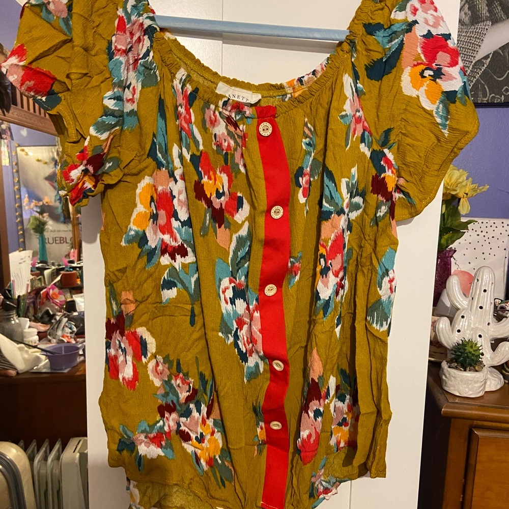 Front tie blouse